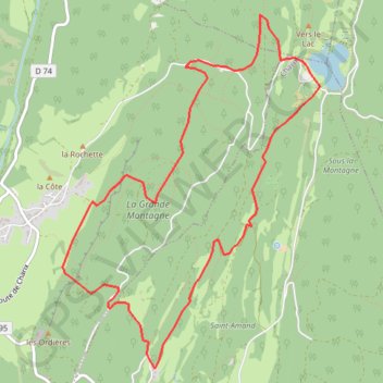 Itinéraire Lac Genin via apremont, distance, dénivelé, altitude, carte, profil, trace GPS