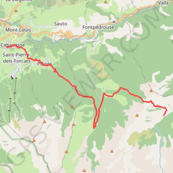 Itinéraire De La Cabanasse au Ras de la Carança (GR10), distance, dénivelé, altitude, carte, profil, trace GPS