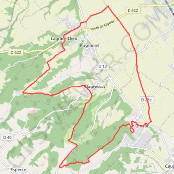 Itinéraire Randonnée à Grazac, distance, dénivelé, altitude, carte, profil, trace GPS
