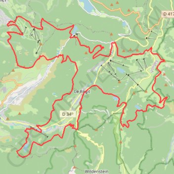 Itinéraire TVL_2022_Grand_Trail, distance, dénivelé, altitude, carte, profil, trace GPS