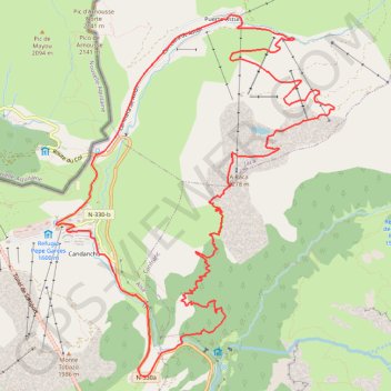 Itinéraire Jaca VTT64, distance, dénivelé, altitude, carte, profil, trace GPS