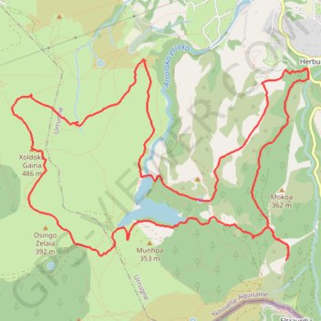 Itinéraire Ibardin - Tour du lac, distance, dénivelé, altitude, carte, profil, trace GPS