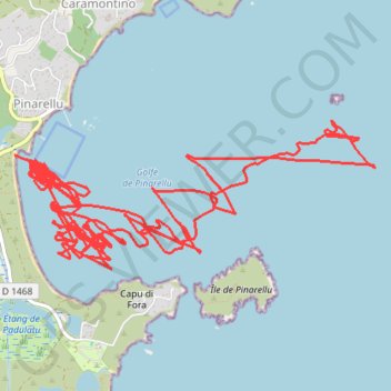 Itinéraire Zonza Me suivre, distance, dénivelé, altitude, carte, profil, trace GPS