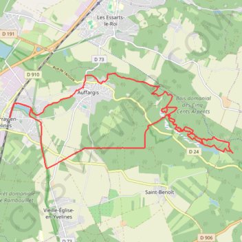 Itinéraire Randonnée Le Perray-en-Yvelines, distance, dénivelé, altitude, carte, profil, trace GPS