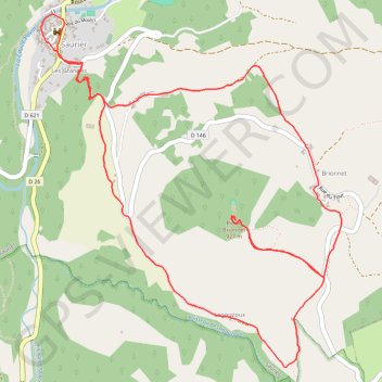 Itinéraire Pic du Brionnet à Saurier, distance, dénivelé, altitude, carte, profil, trace GPS