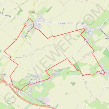 Itinéraire Randonnée autour de Coulombs, distance, dénivelé, altitude, carte, profil, trace GPS