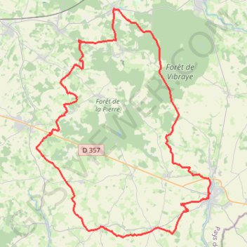 Itinéraire De Lavaré à Saint-Calais, distance, dénivelé, altitude, carte, profil, trace GPS