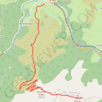 Itinéraire Le Jara depuis Saint-Martin-d'Arrossa, distance, dénivelé, altitude, carte, profil, trace GPS