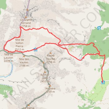Itinéraire Col de Charnier - sommets, distance, dénivelé, altitude, carte, profil, trace GPS