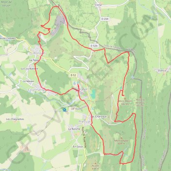 Itinéraire Le Mont Myon, distance, dénivelé, altitude, carte, profil, trace GPS