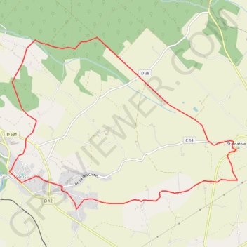 Itinéraire Giroussens - Saint-Anatole, distance, dénivelé, altitude, carte, profil, trace GPS