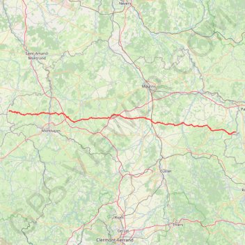 Itinéraire Saint-Palais à D210 et Route, distance, dénivelé, altitude, carte, profil, trace GPS