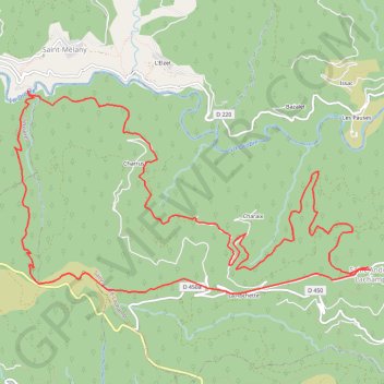 Itinéraire Pont de la Brousse, distance, dénivelé, altitude, carte, profil, trace GPS
