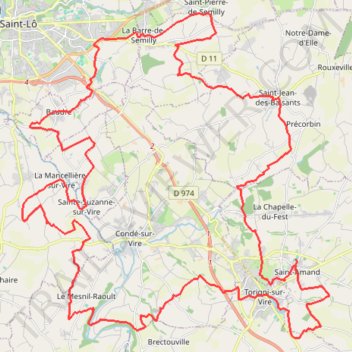 Itinéraire 1 - Parcours 60 kms, distance, dénivelé, altitude, carte, profil, trace GPS