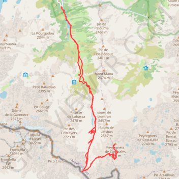 Itinéraire PEYREGNETS de CAMBALES, distance, dénivelé, altitude, carte, profil, trace GPS