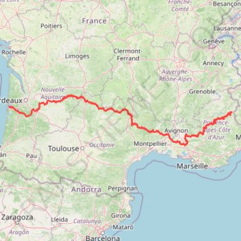 Itinéraire GR6 De la Gironde aux Alpes-de-Haute-Provence (2020), distance, dénivelé, altitude, carte, profil, trace GPS