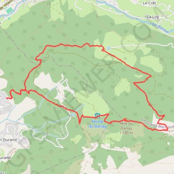 Itinéraire La Tête du Danay en boucle depuis Saint-Jean-de-Sixt, distance, dénivelé, altitude, carte, profil, trace GPS