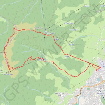 Itinéraire Balade au dessus de Megève, distance, dénivelé, altitude, carte, profil, trace GPS