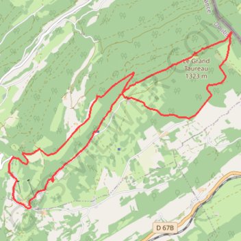 Itinéraire Le Grand Taureau, distance, dénivelé, altitude, carte, profil, trace GPS