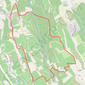 Itinéraire Balade à Sainte-martin de la Brasque Les Furets Les Aubions, distance, dénivelé, altitude, carte, profil, trace GPS