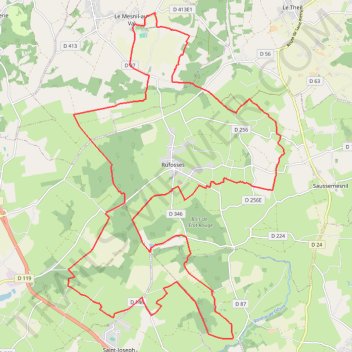 Itinéraire Parcours VTT 35km, distance, dénivelé, altitude, carte, profil, trace GPS