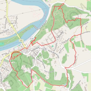 Itinéraire Promenade à Châteauneuf-sur-Isère, distance, dénivelé, altitude, carte, profil, trace GPS