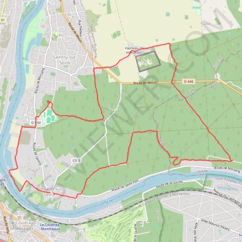 Itinéraire Rando MORSAN-SUR-SEINE, distance, dénivelé, altitude, carte, profil, trace GPS