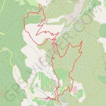 Itinéraire Arboras - Font du Griffe - Mont Saint Baudille - Grotte des ..., distance, dénivelé, altitude, carte, profil, trace GPS