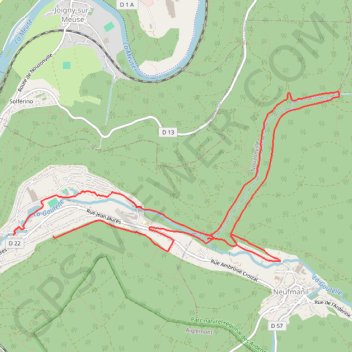 Itinéraire PARCOURS-13km-IBP39-hiking, distance, dénivelé, altitude, carte, profil, trace GPS