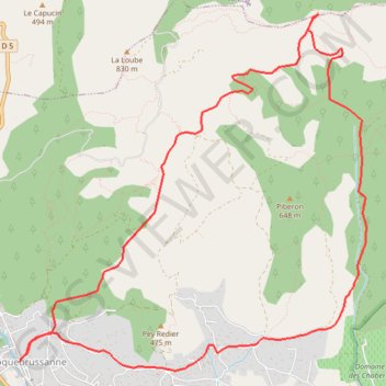 Itinéraire La Loube, distance, dénivelé, altitude, carte, profil, trace GPS