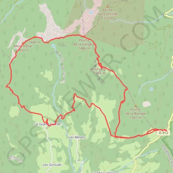Itinéraire Mont Joigny en boucle (Chartreuse), distance, dénivelé, altitude, carte, profil, trace GPS
