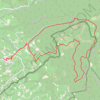 Itinéraire Rando course au départ de Piegon, distance, dénivelé, altitude, carte, profil, trace GPS