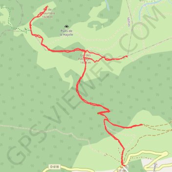 Itinéraire Pic de Paloumère ou de l'Aube, distance, dénivelé, altitude, carte, profil, trace GPS