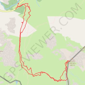 Itinéraire Pic de Peyrelue depuis le pont du même nom (Vallée d'Ossau), distance, dénivelé, altitude, carte, profil, trace GPS