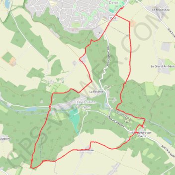 Itinéraire Le mousseau bois de l'etrille, distance, dénivelé, altitude, carte, profil, trace GPS