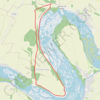Itinéraire La Montagne de Vaux, distance, dénivelé, altitude, carte, profil, trace GPS