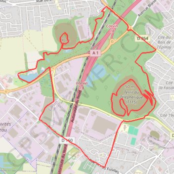 Itinéraire Tout in haut deu'ch terril *, distance, dénivelé, altitude, carte, profil, trace GPS
