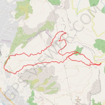 Itinéraire VALLONS GARGUIER MGEN, distance, dénivelé, altitude, carte, profil, trace GPS
