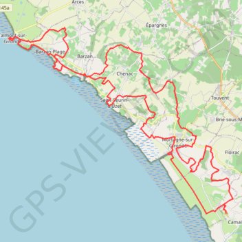 Itinéraire Mortagne - Beaumont - Talmont - 31589 - UtagawaVTT.com, distance, dénivelé, altitude, carte, profil, trace GPS