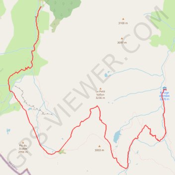 Itinéraire Ambin etache, distance, dénivelé, altitude, carte, profil, trace GPS