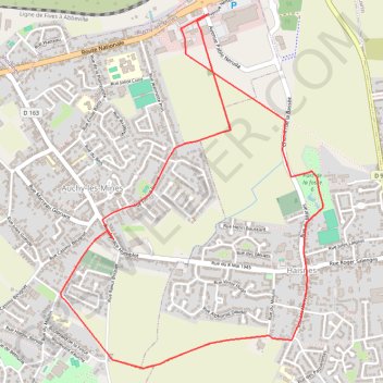 Itinéraire Rando carrefour haisnes, distance, dénivelé, altitude, carte, profil, trace GPS