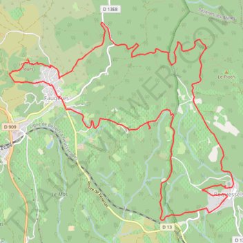 Itinéraire 34-1014, distance, dénivelé, altitude, carte, profil, trace GPS