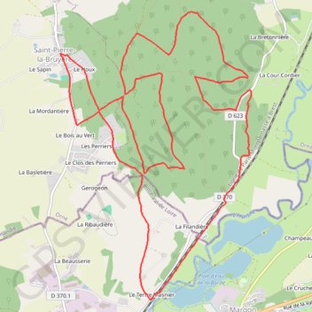 Itinéraire Randonnée à Saint-Pierre-la-Bruyère, distance, dénivelé, altitude, carte, profil, trace GPS