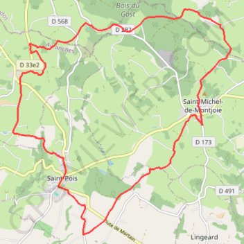 Itinéraire Vallée de la Sée - Au contact du Granite Bleu, distance, dénivelé, altitude, carte, profil, trace GPS