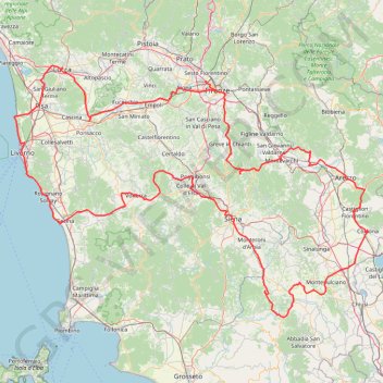 Itinéraire Toscana (Circular), distance, dénivelé, altitude, carte, profil, trace GPS