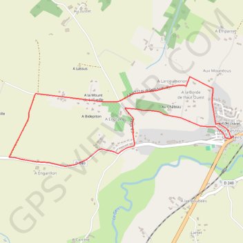 Itinéraire Le petit tour - Montestruc-sur-Gers, distance, dénivelé, altitude, carte, profil, trace GPS