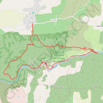 Itinéraire Le gardon, distance, dénivelé, altitude, carte, profil, trace GPS