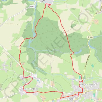 Itinéraire Circuit du bois de Groez - Solre-le-Château, distance, dénivelé, altitude, carte, profil, trace GPS