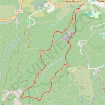 Itinéraire Estérel - Domaine de Maure Vieil, distance, dénivelé, altitude, carte, profil, trace GPS