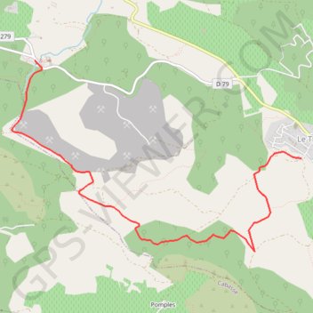 Itinéraire Le Thoronet - Abbaye du Thoronet, distance, dénivelé, altitude, carte, profil, trace GPS